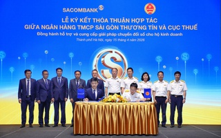 Sacombank hợp tác với Cục Thuế triển khai giải pháp hỗ trợ hàng triệu hộ kinh doanh trên toàn quốc