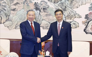 Tổng Bí thư, Chủ tịch nước Tô Lâm tiếp Bí thư 
Quảng Tây Trần Cương