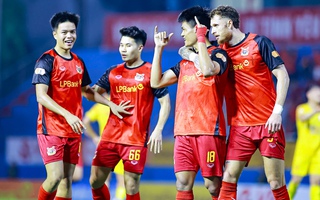 Clip Lê Văn Thuận tiếp tục ghi bàn giúp Ninh Bình FC thắng trận