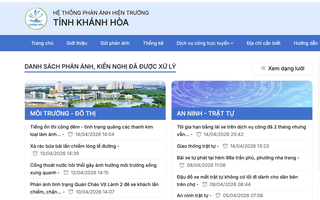 Hệ thống phản ánh hiện trường Khanhhoa-S: Cầu nối gần dân, sát dân