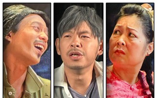 Hồng Vân, Tuấn Dũng, Đinh Mạnh Phúc tung hứng trong vở hài kịch "Già gân"