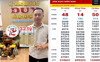 Đại lý tìm người trúng giải độc đắc 32 vé xổ số miền Nam