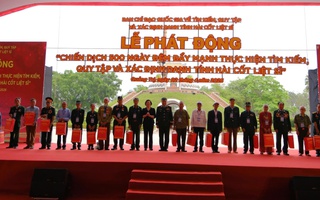 Phát động chiến dịch 500 ngày đêm tìm kiếm, quy tập và xác định danh tính hài cốt liệt sĩ