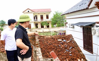 Mưa đá, dông lốc gây ảnh hưởng tới 4.000 hộ dân một xã ở Thanh Hóa