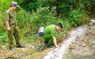 C05 - Bộ Công an vào cuộc vụ nước giếng khoan nhà dân đổi màu tím bất thường