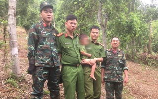 Cháu bé 3 tuổi được tìm thấy một mình trong rừng sau 18 giờ mất tích