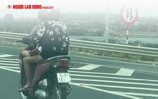 Xử phạt thiếu nữ phóng xe máy ngược chiều ở làn 100 km/giờ trên cao tốc