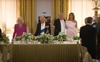 Ông Donald Trump chủ trì quốc yến chiêu đãi Vua Charles III cùng Hoàng hậu Camilla