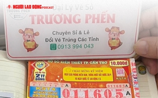 Xuất hiện nguyên cây 160 vé trúng xổ số gây bất ngờ