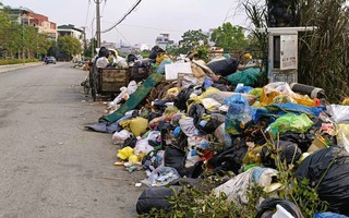 Rác thải sinh hoạt lại tràn ngập phố phường ở Thanh Hóa