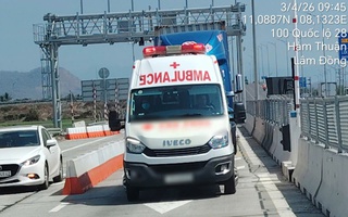 Nguyên nhân chủ xe cứu thương bị phạt 34 triệu đồng trên đường cao tốc