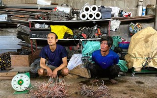 Lộ diện đối tượng cắt trộm dây điện trên đường cao tốc Bến Lức - Long Thành