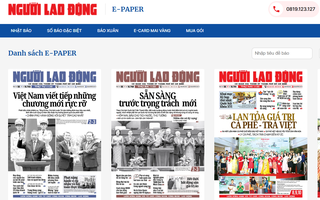 E-Paper Người Lao Động - Đọc báo hiện đại, nhận quà hấp dẫn