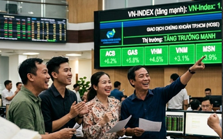 VN-Index tăng vọt hơn 74 điểm ngay khi mở cửa giao dịch 8-4