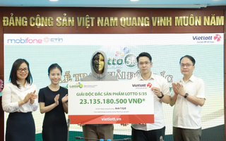 Một nhân viên ngân hàng mất ngủ khi nhận được tin trúng số Vietlott hơn 23 tỉ đồng
