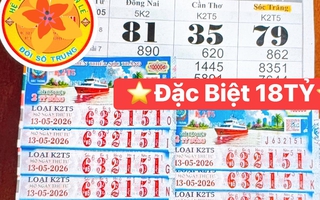Ba giải độc đắc và an ủi xổ số miền Nam lộ diện vào chiều 14-5