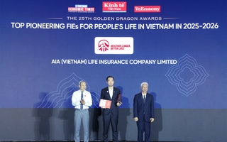 AIA Việt Nam được vinh danh tại giải thưởng Rồng Vàng 2026