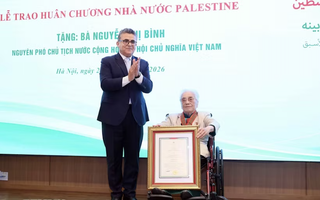 Nhà nước Palestine tặng nguyên Phó Chủ tịch nước Nguyễn Thị Bình Huân chương Ngôi sao Công trạng