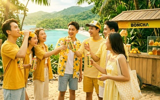 Khám phá vũ trụ hè thanh mát cùng Trà Mật Ong BONCHA