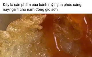 Vụ dòi lúc nhúc trong hộp xôi: Tạm đình chỉ cơ sở bánh mì Hạnh Phúc