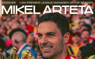 HLV Arteta được tôn vinh sau kỳ tích cùng Arsenal