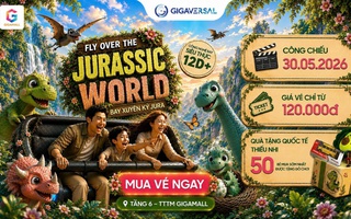 Dịp 1-6 này, đưa bé "bay xuyên kỷ Jura" ngắm khủng long siêu thực tại Gigamall