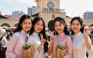 Dùng AI để đưa hình ảnh áo dài Việt Nam đến gần giới trẻ