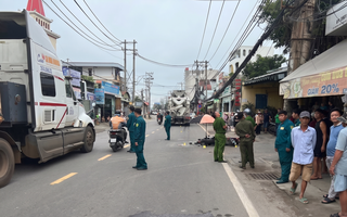 Một phụ nữ tử vong tại chỗ sau va chạm với xe bồn