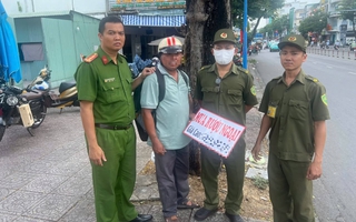 Vừa ra quân, Công an ở TPHCM phạt người đàn ông 1,5 triệu đồng