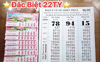 Hai giải độc đắc xổ số miền Nam xuất hiện vào trưa 7-5