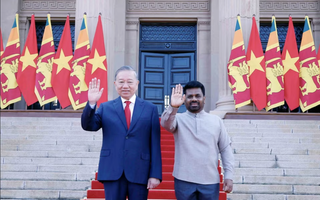 Tổng thống Sri Lanka chủ trì lễ đón trọng thể Tổng Bí thư, Chủ tịch nước Tô Lâm
