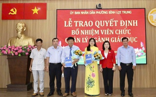 TPHCM: Phường Bình Lợi Trung bổ nhiệm hiệu trưởng các trường tiểu học