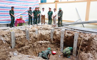 Thi công công trình ở bệnh viện, phát hiện 4 hài cốt liệt sĩ