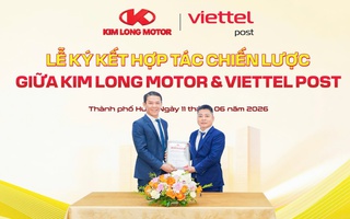 KIM LONG MOTOR "bắt tay" VIETTEL POST phát triển hệ sinh thái vận tải xanh