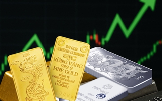 Giá vàng, bạc tăng mạnh