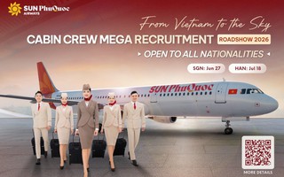 Sun PhuQuoc Airways khởi động đợt tuyển dụng tiếp viên lớn nhất năm, chào đón ứng viên quốc tế