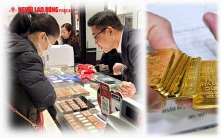 Giá vàng lao dốc không phanh, giảm thêm 1 triệu đồng/lượng