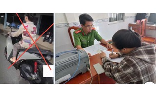 Tự đăng clip vi phạm giao thông lên Facebook, người phụ nữ bị công an mời làm việc