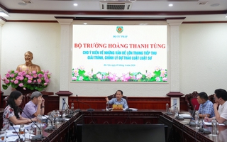Bộ trưởng Hoàng Thanh Tùng chủ trì họp sửa đổi Luật Luật sư