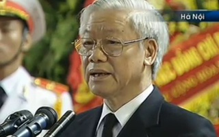 Tổng Bí thư Nguyễn Phú Trọng: Đại tướng mãi mãi lưu danh trong lịch sử