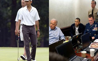 20 phút trước khi tiêu diệt bin Laden, TT Obama chơi golf