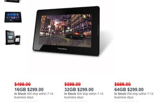 BlackBerry PlayBook được bán đồng giá 299 USD