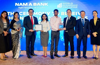 Nam A Bank nhận “cú đúp” giải thưởng quốc tế