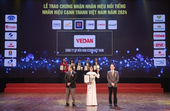 Vedan Việt Nam vinh dự nhận chứng nhận “Top 10 Nhãn hiệu nổi tiếng Việt Nam” 2024