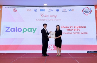 Zalopay nhận giải thưởng Công ty fintech tiêu biểu 2024