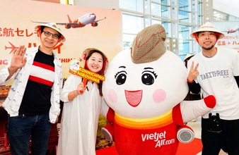 Vietjet tăng chuyến bay Hiroshima - Hà Nội lên 4 chuyến khứ hồi mỗi tuần