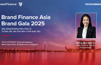 Sếp Techcombank sẽ tham gia đối thoại tại Diễn đàn Thương hiệu hàng đầu châu Á