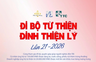 Chương trình đi bộ Đinh Thiện Lý lần 21 - 2026 sắp diễn ra