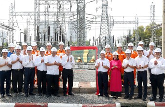 EVNHCMC gắn biển công trình Trạm biến áp 110kV Phú Mỹ Hưng