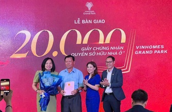 Cư dân Vinhomes Grand Park đón “cơn mưa” sổ hồng, thăng hạng giá trị vượt bậc